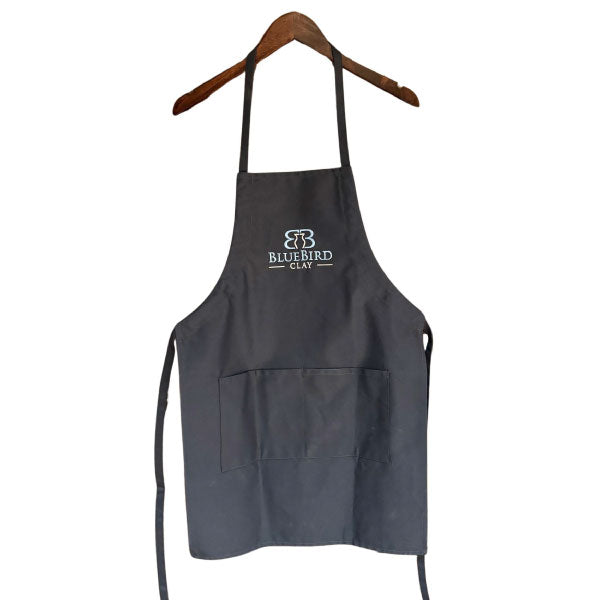 Aprons - Blue Unisex Cotton Twill, one-size